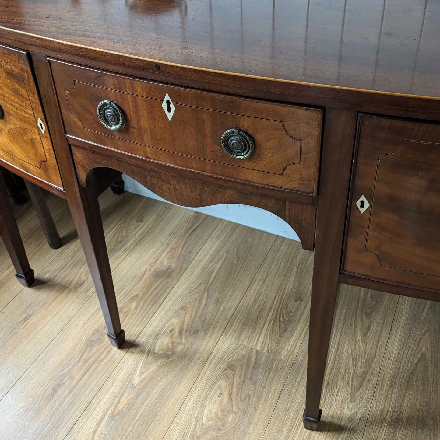 Antique Bow Front Sideboard