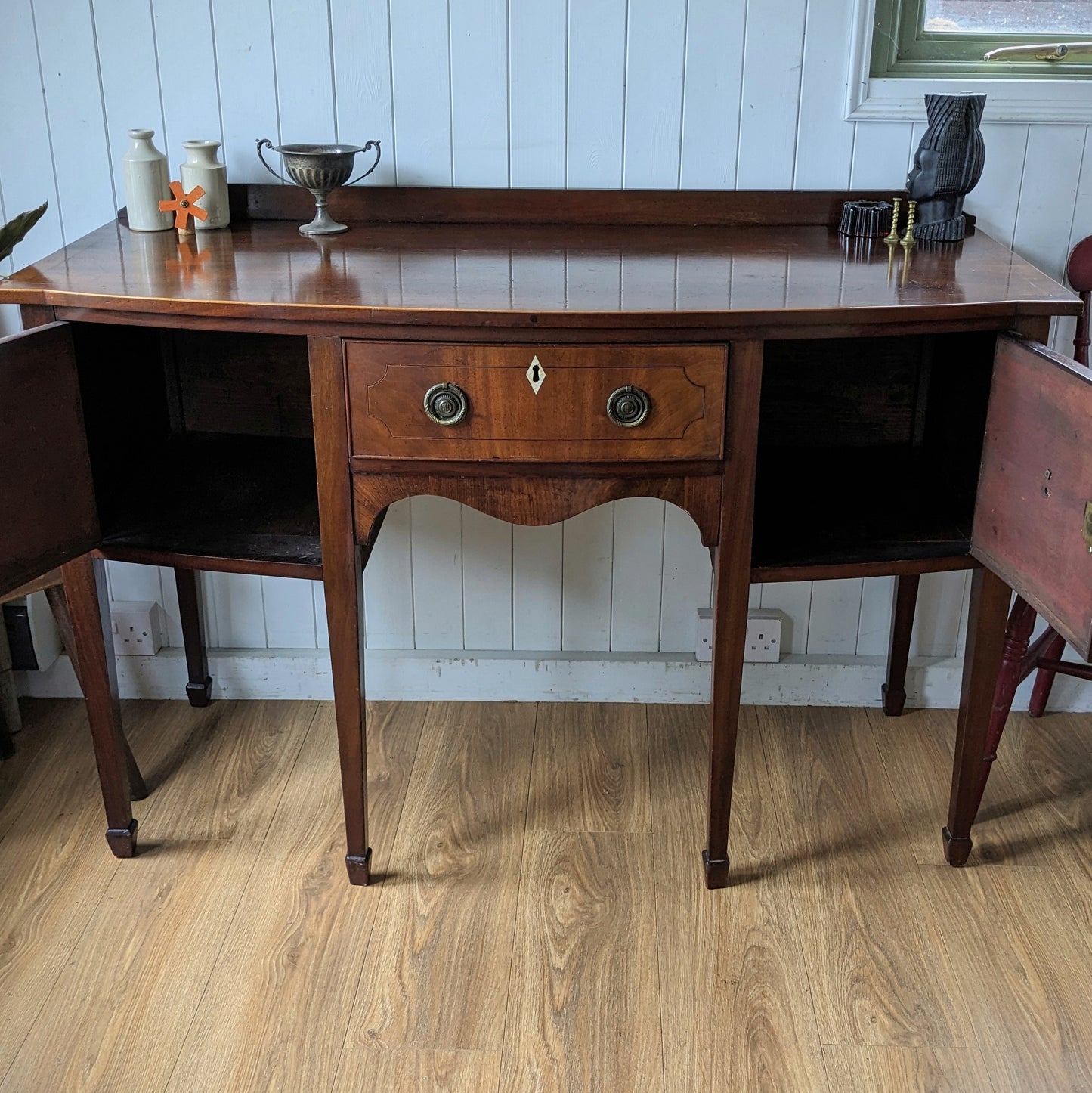 Antique Bow Front Sideboard