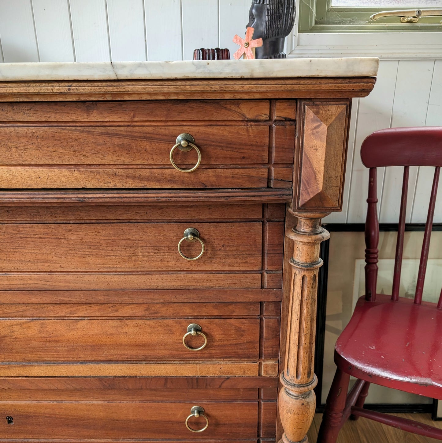 Antique Marble Top French Commode
