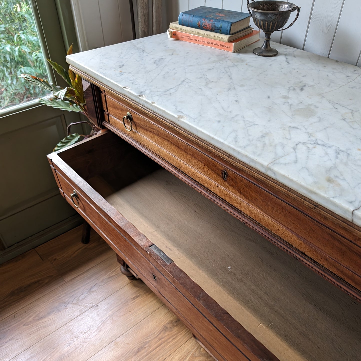 Antique Marble Top French Commode