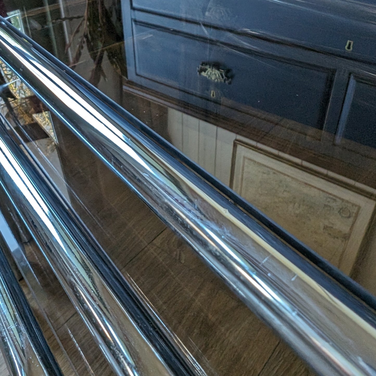 1980s Chrome and Smoked Glass Nest of Tables