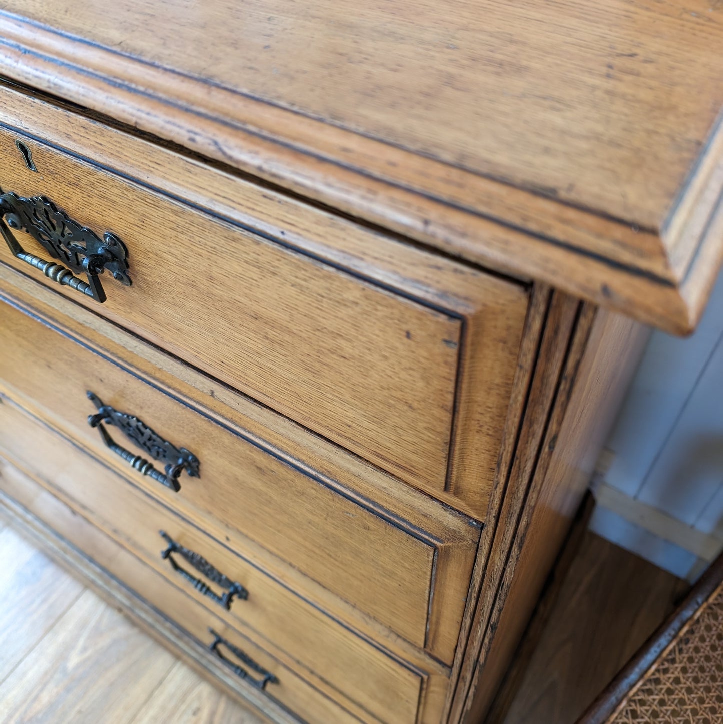 Solid Ash Antique Chest of Drawers