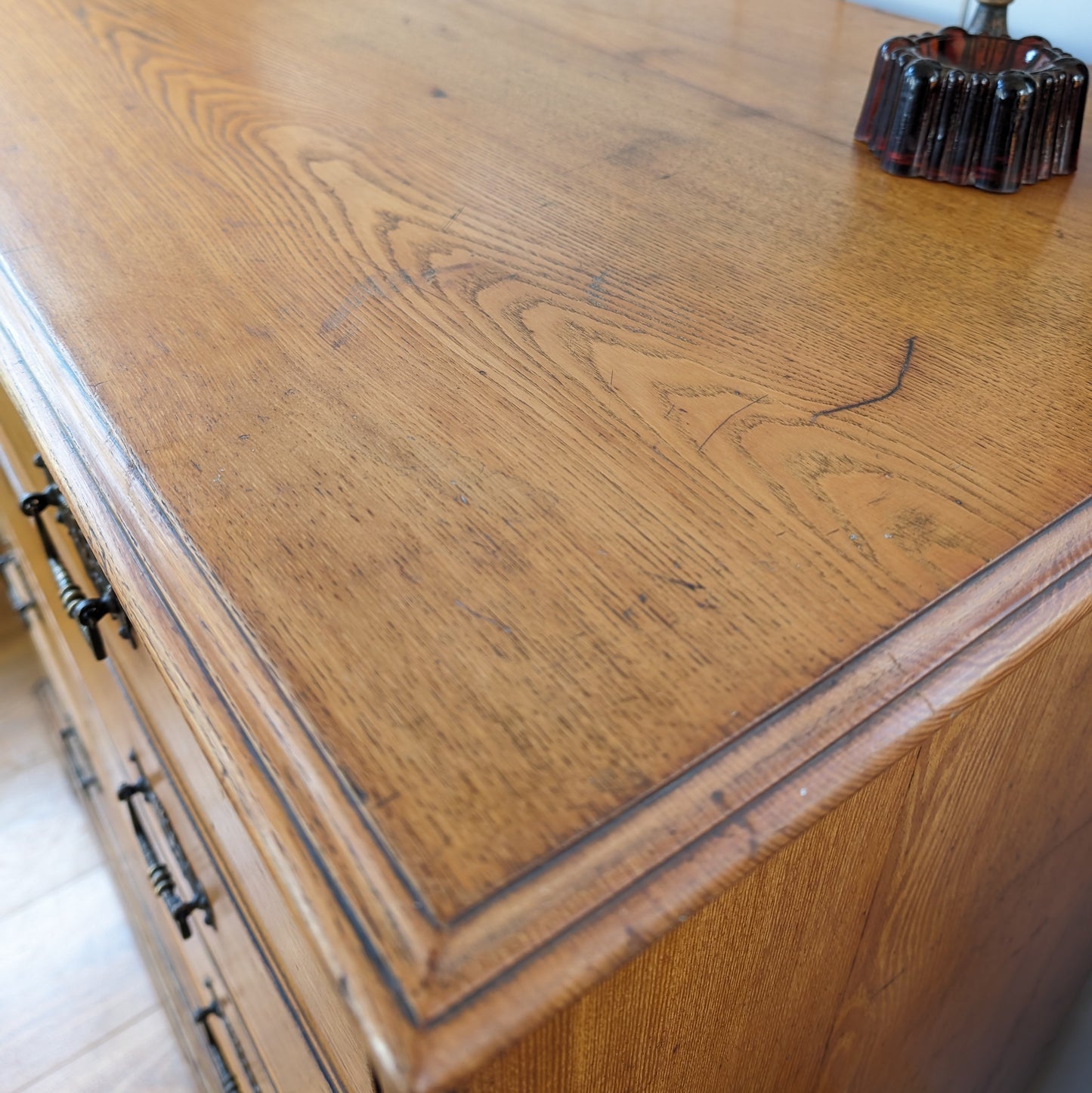 Solid Ash Antique Chest of Drawers