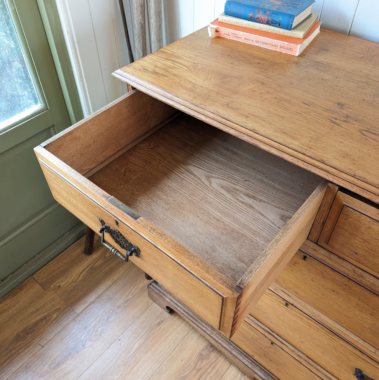 Solid Ash Antique Chest of Drawers