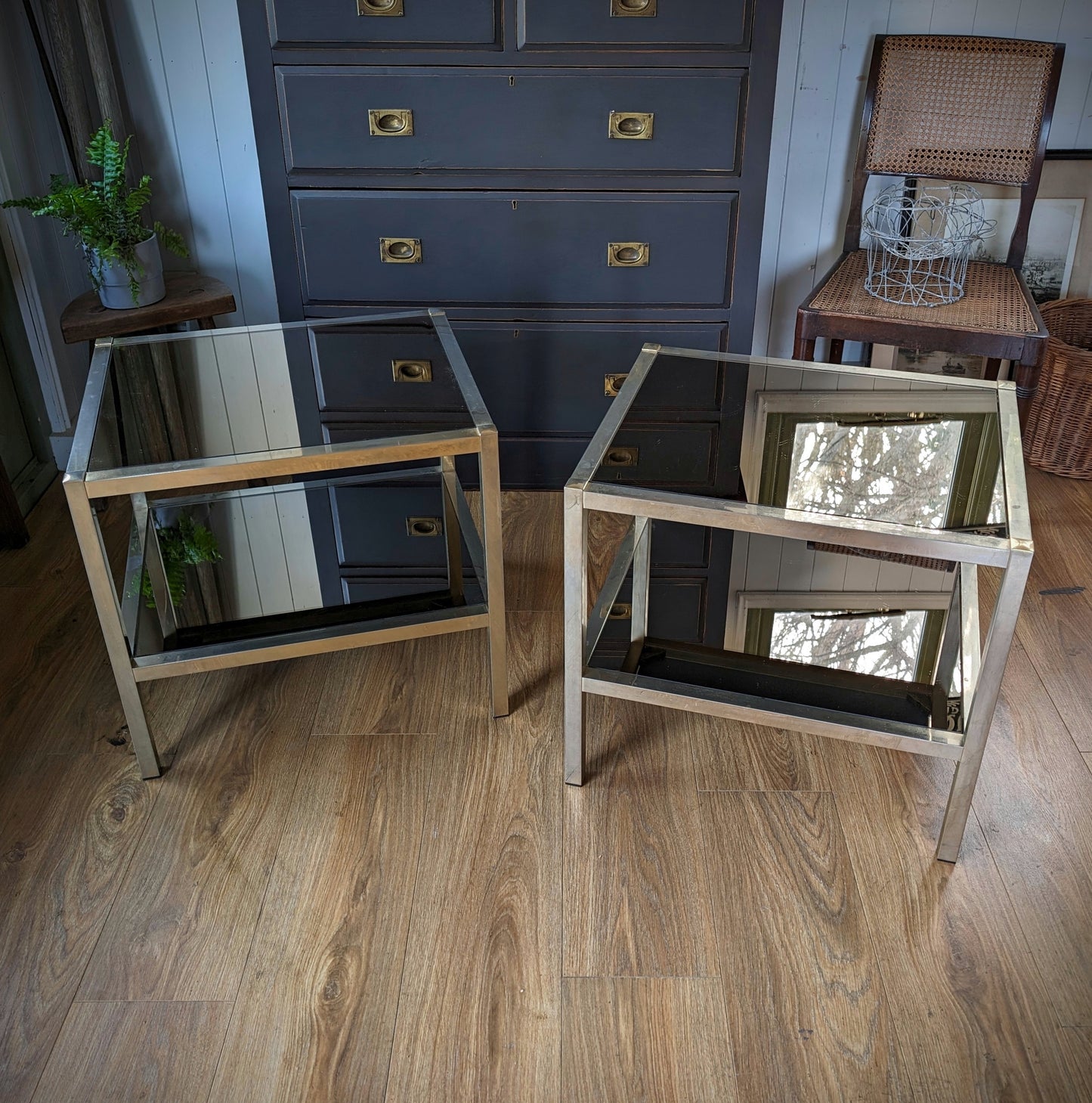 Pair of Mid Century Side Tables
