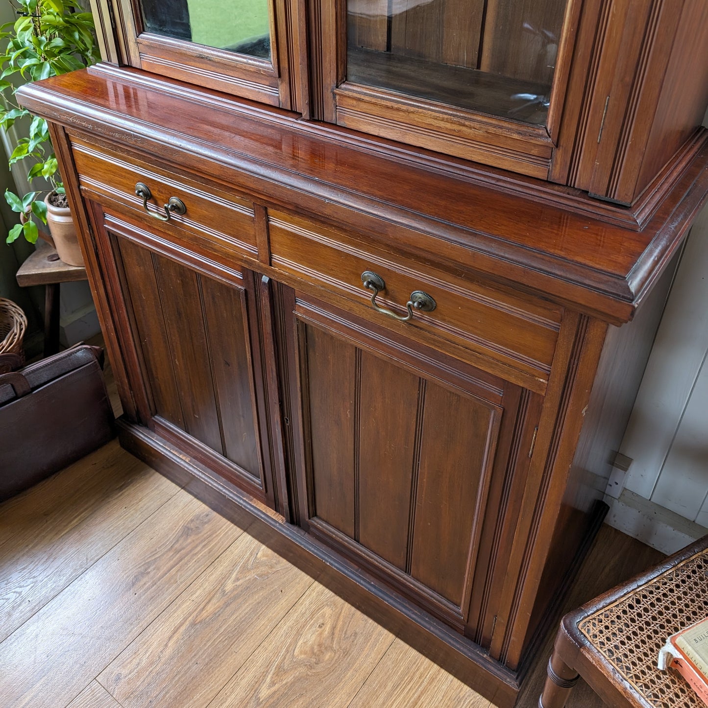Antique Glazed Bookcase