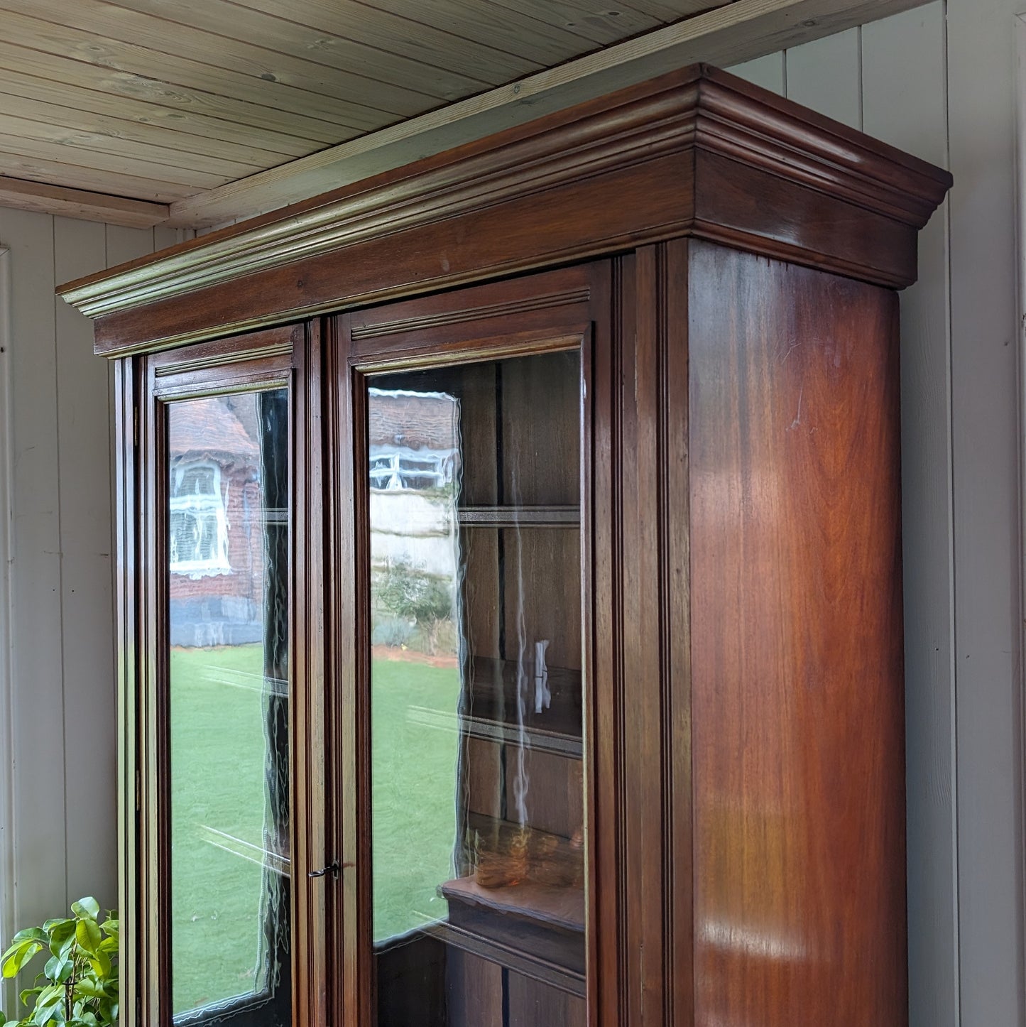 Antique Glazed Bookcase