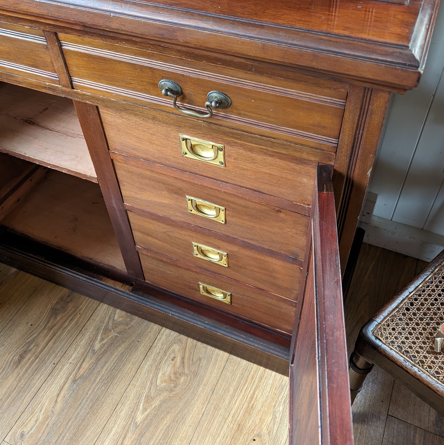 Antique Glazed Bookcase