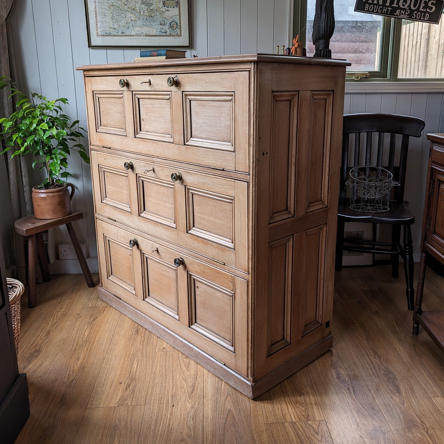 Large Antique Pine Cupboard