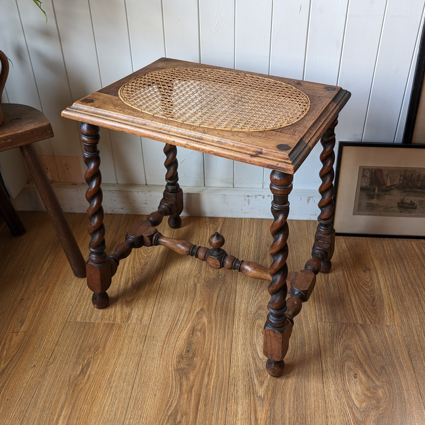 Antique Cane Stool