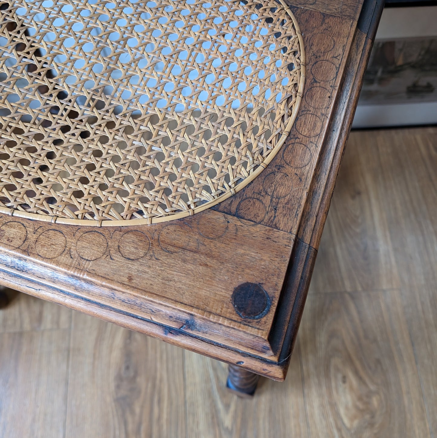 Antique Cane Stool