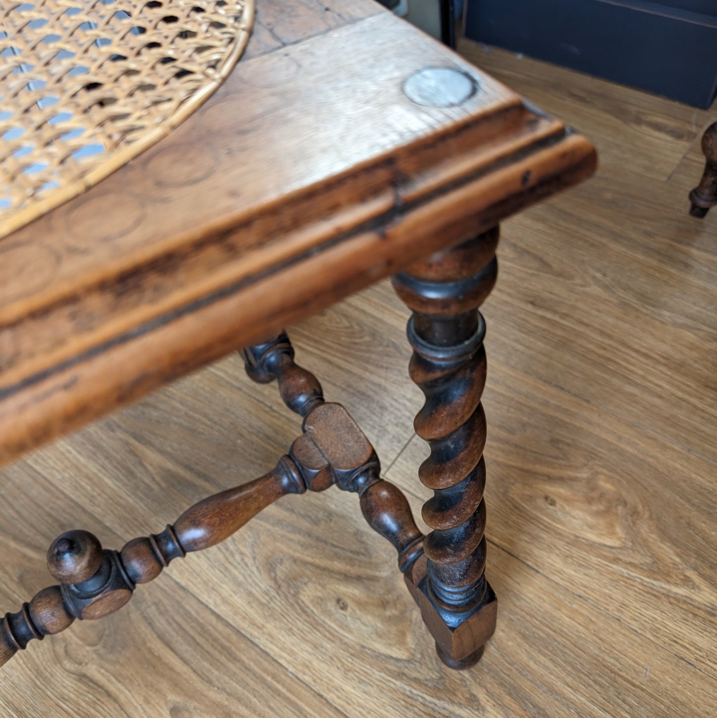 Antique Cane Stool