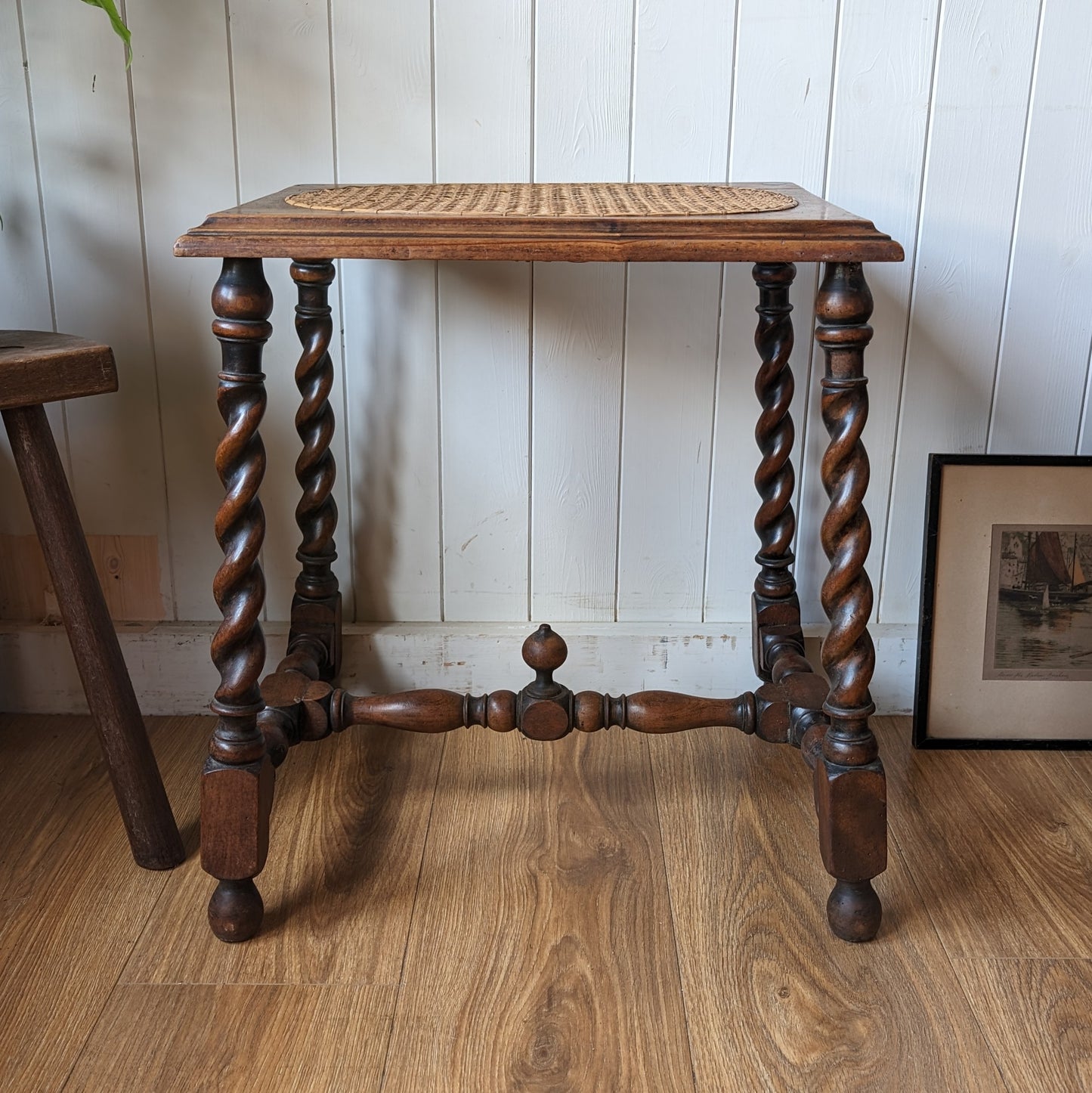 Antique Cane Stool