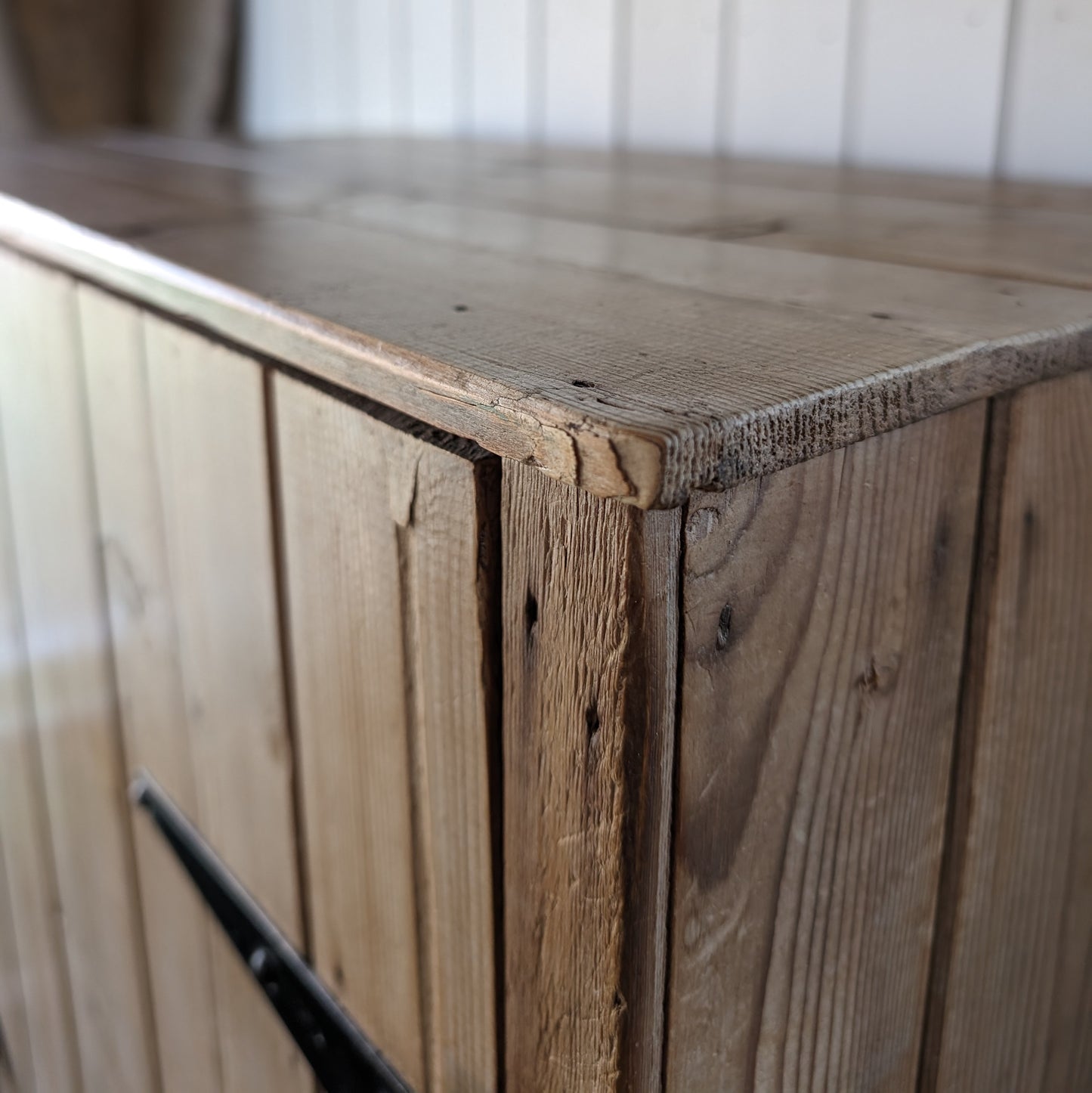 Tall Victorian Pine Cupboard