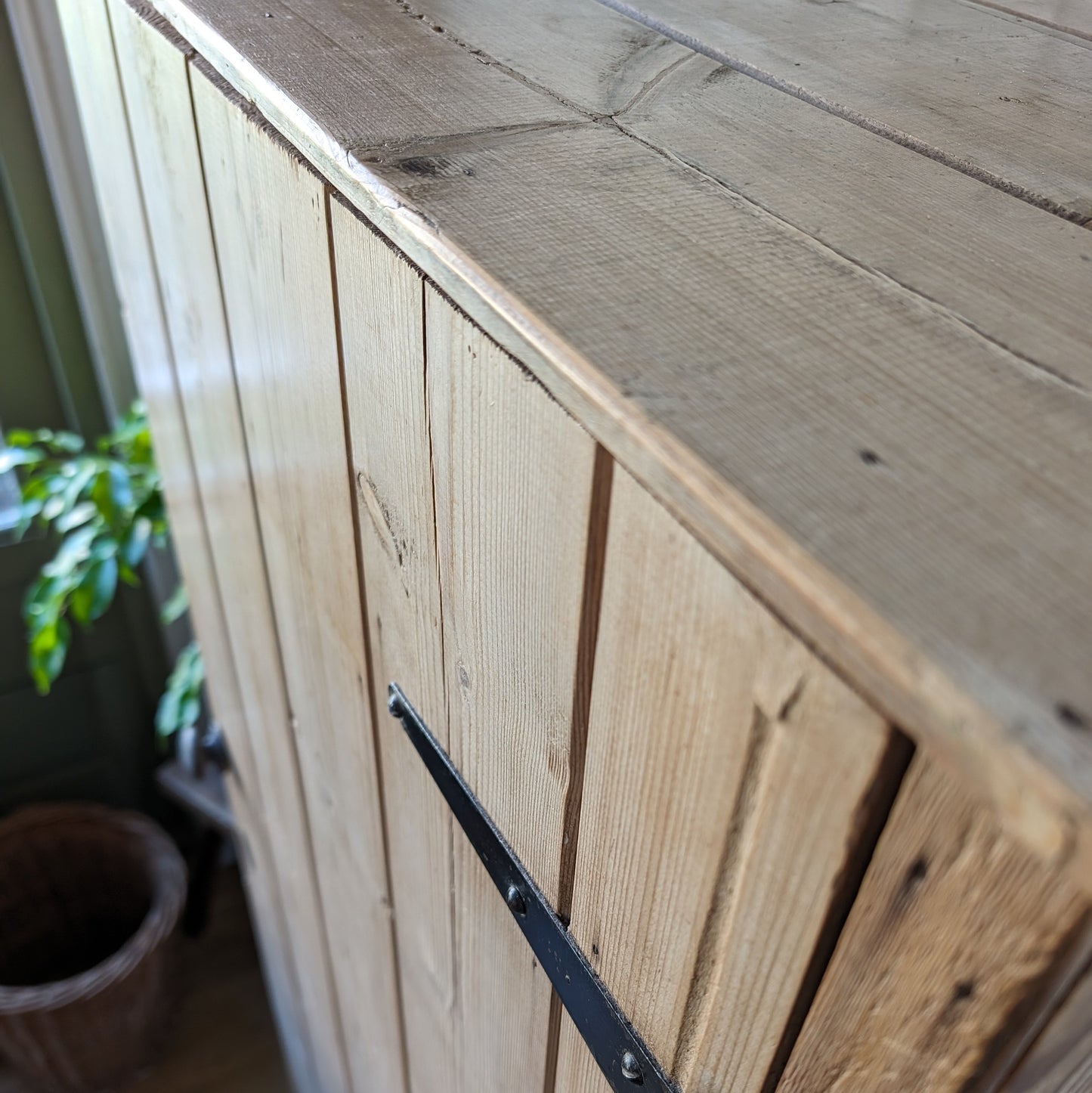 Tall Victorian Pine Cupboard