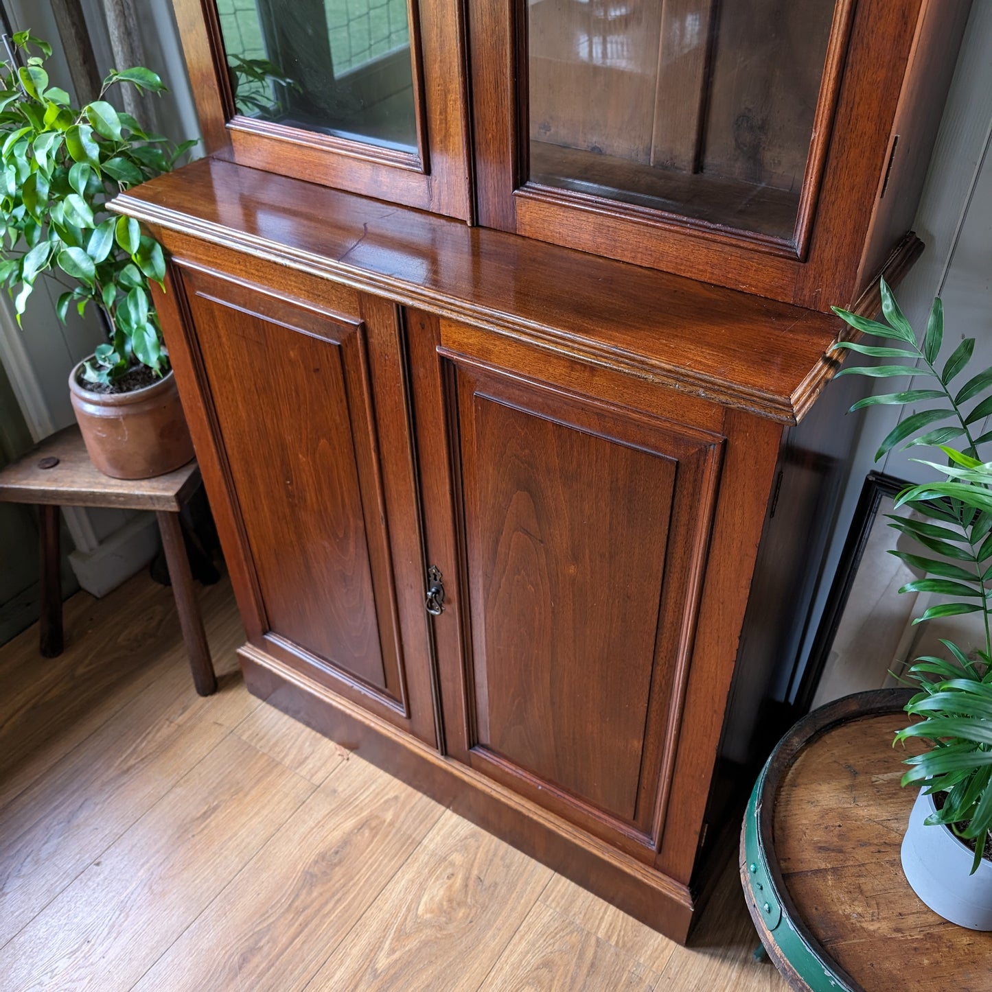Antique Glazed Bookcase