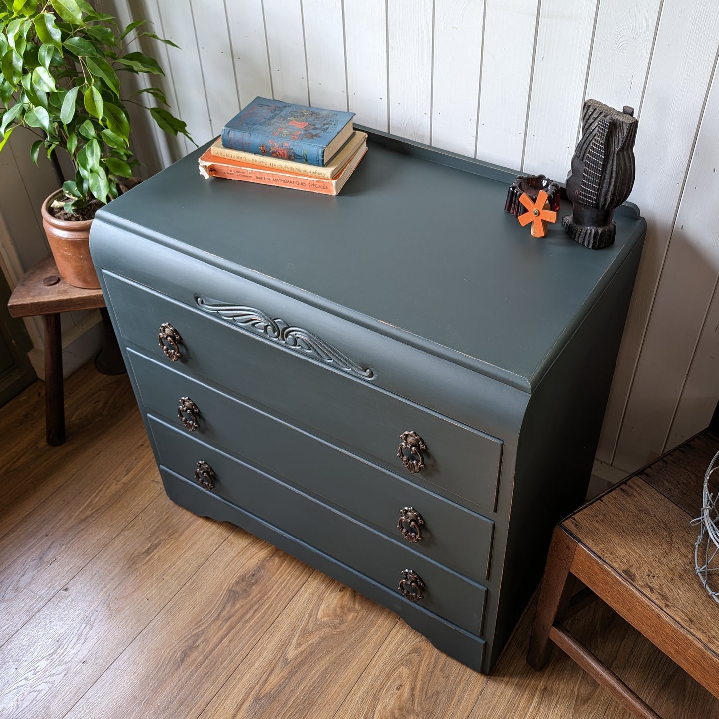 Small Painted Vintage Chest of Drawers