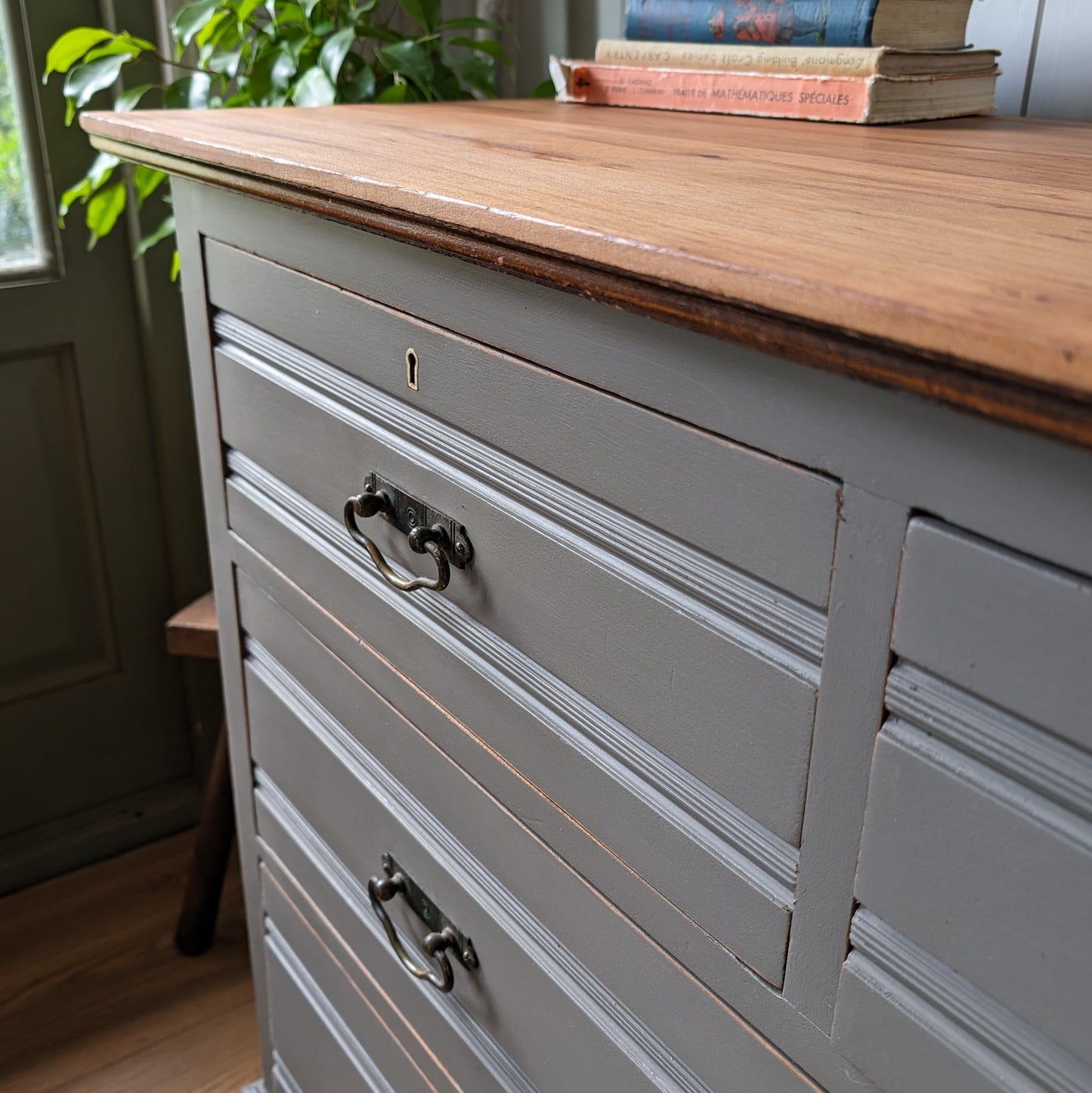 Painted Antique Chest of Drawers