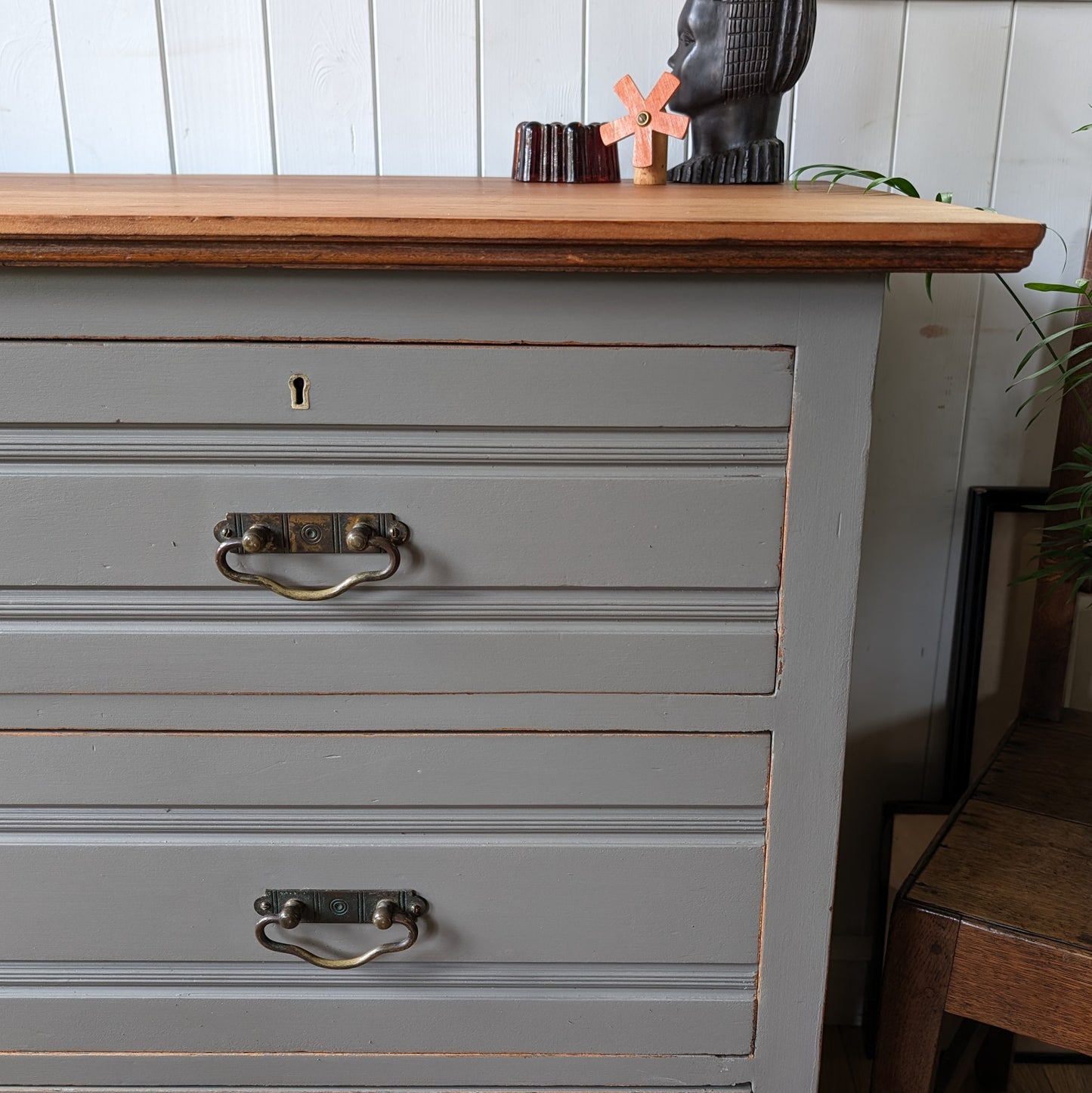Painted Antique Chest of Drawers