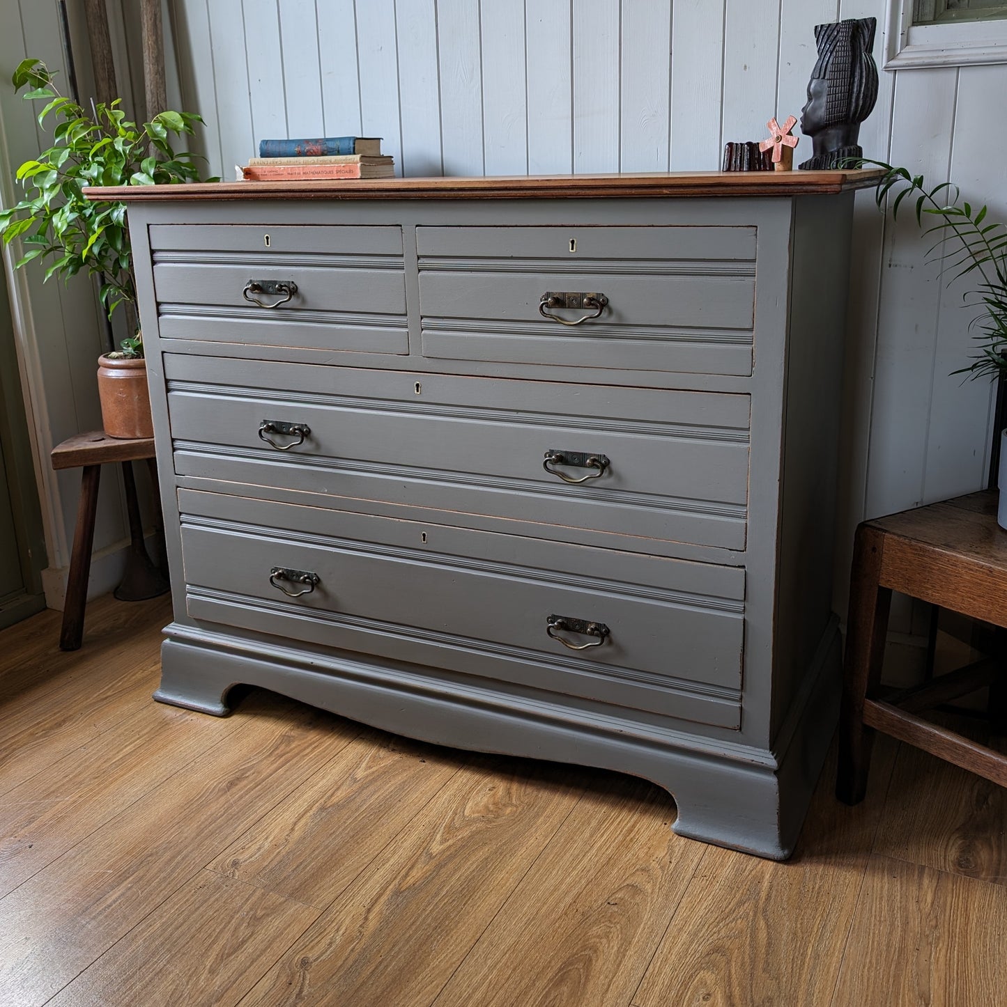 Painted Antique Chest of Drawers