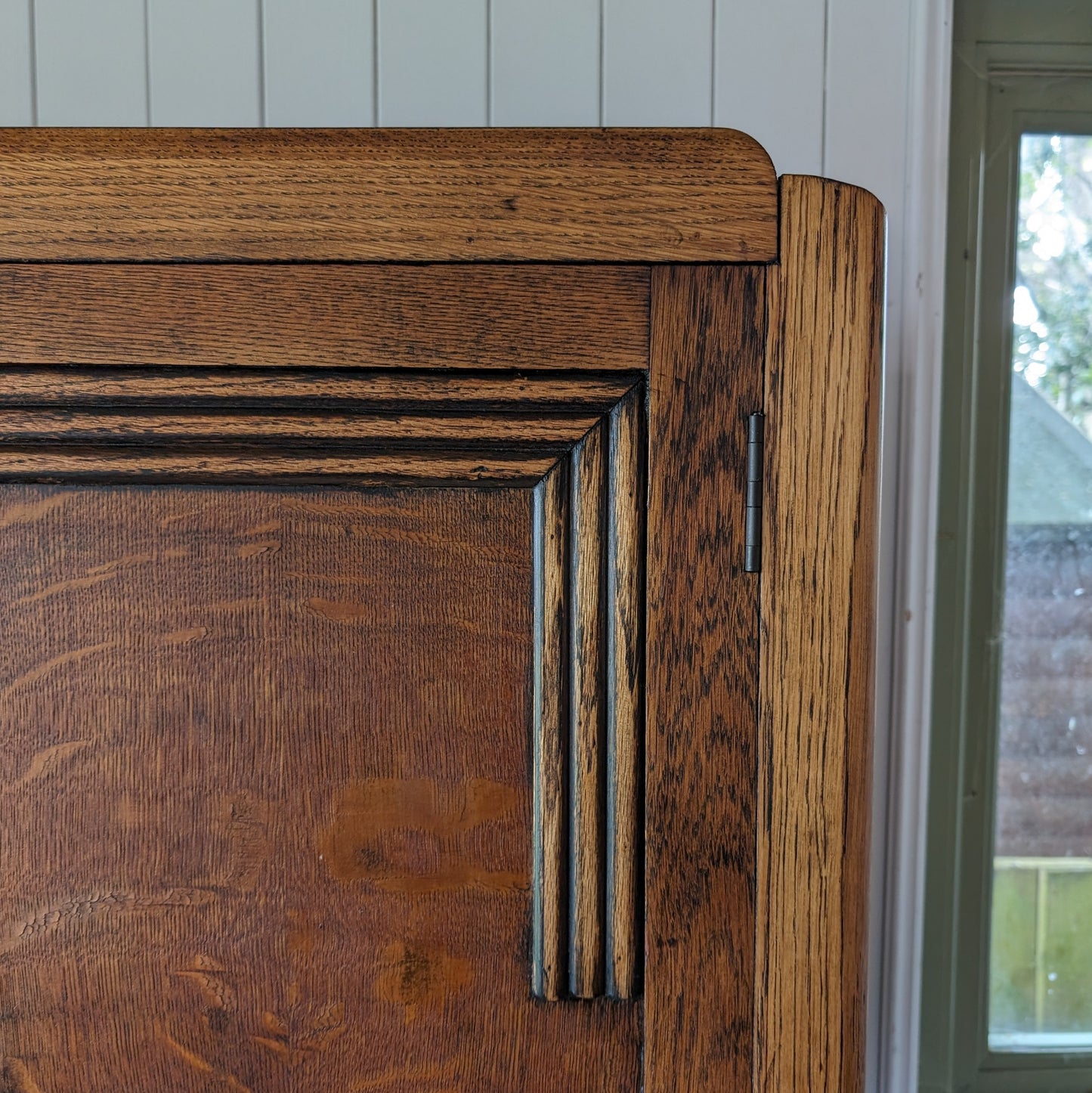 1930s Art Deco Oak Wardrobe
