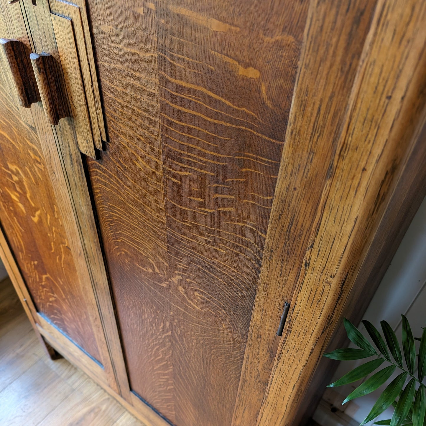 1930s Art Deco Oak Wardrobe