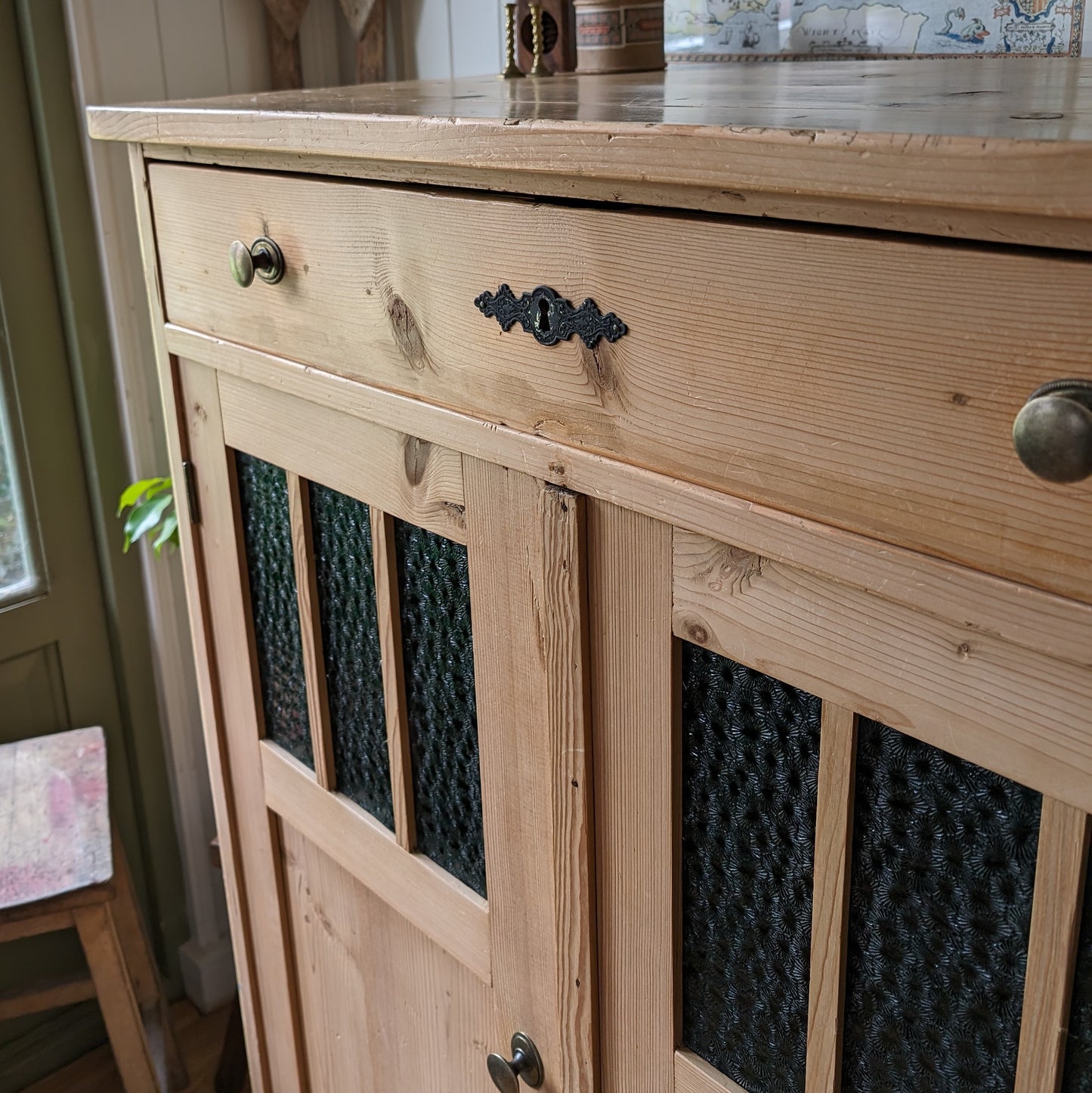 Antique Continental Pine Cupboard