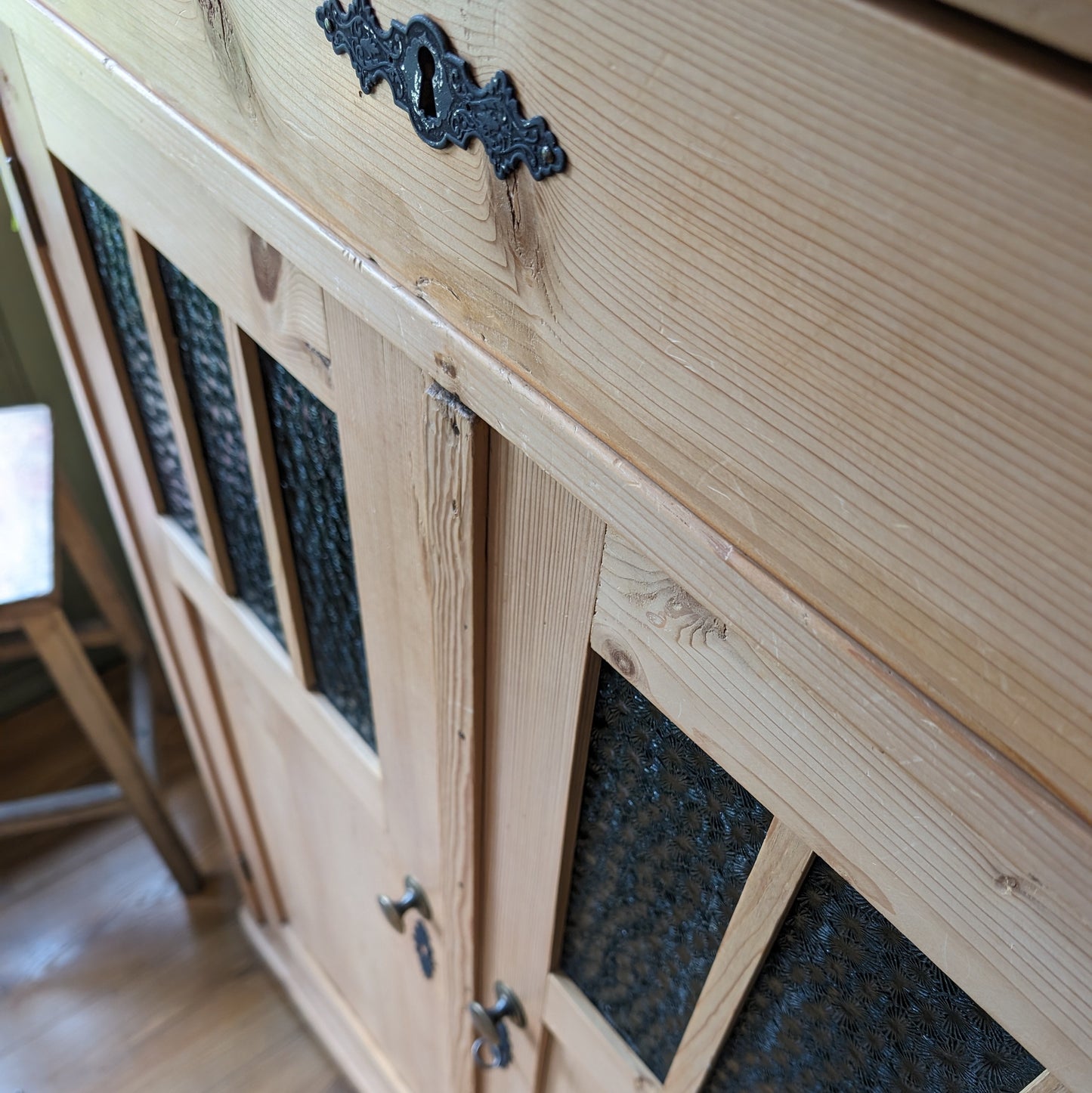 Antique Continental Pine Cupboard