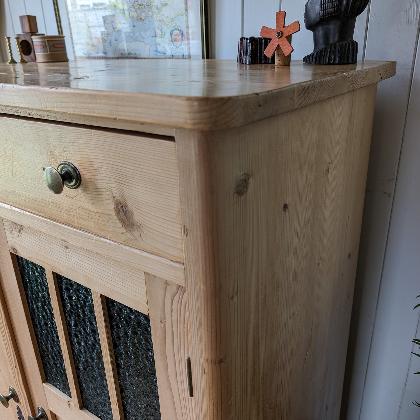 Antique Continental Pine Cupboard
