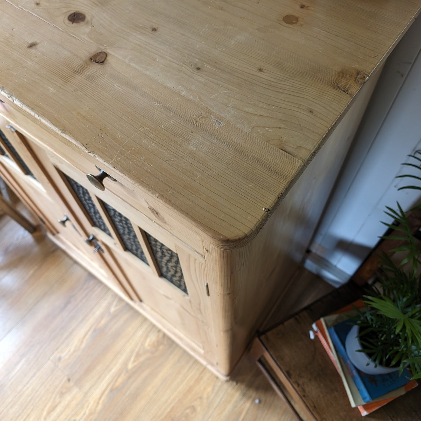 Antique Continental Pine Cupboard