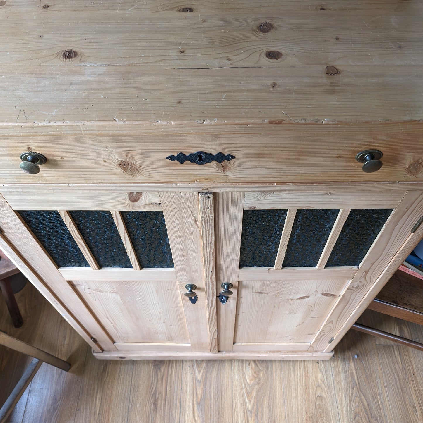 Antique Continental Pine Cupboard