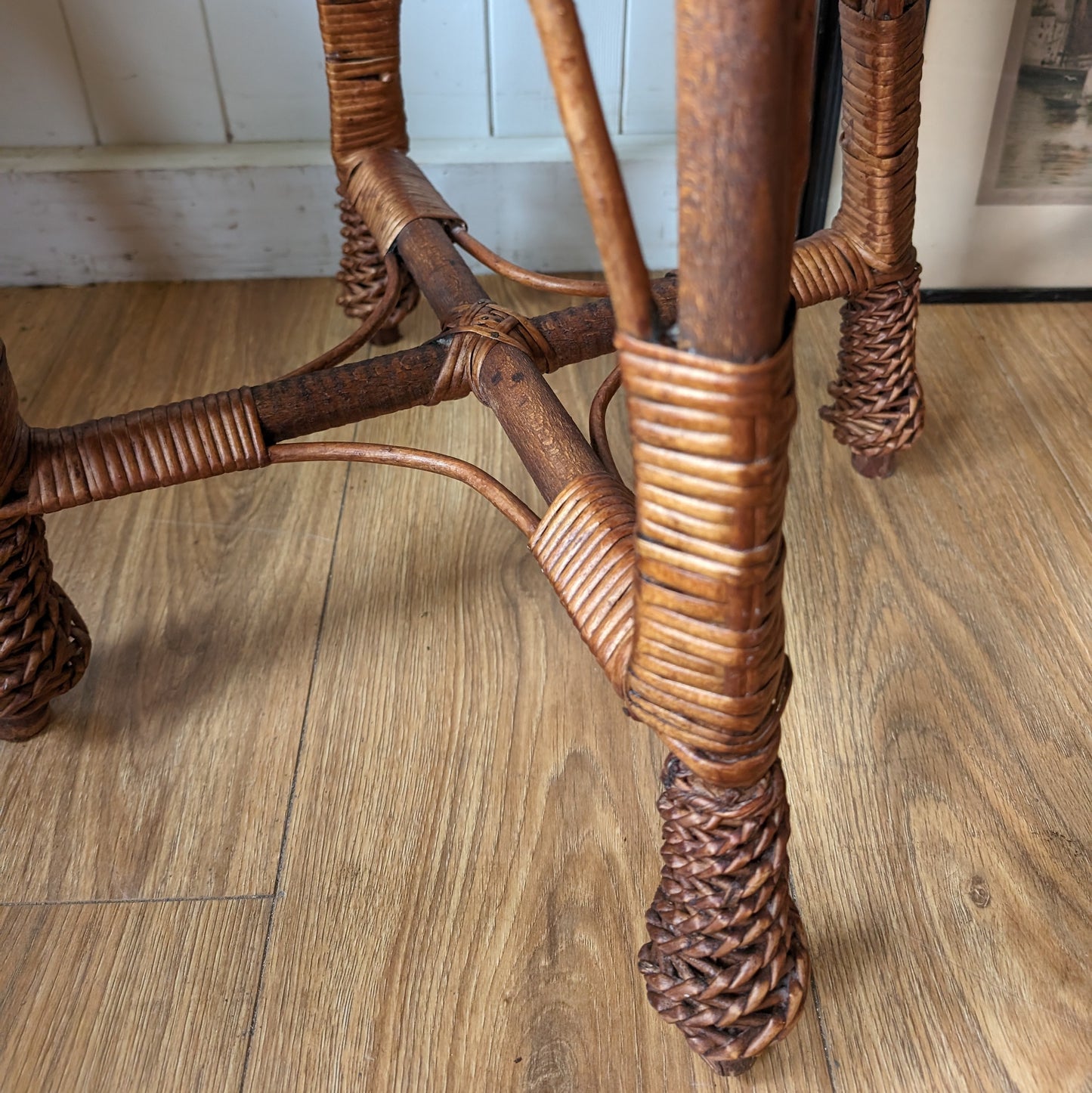 Vintage Bamboo Stool