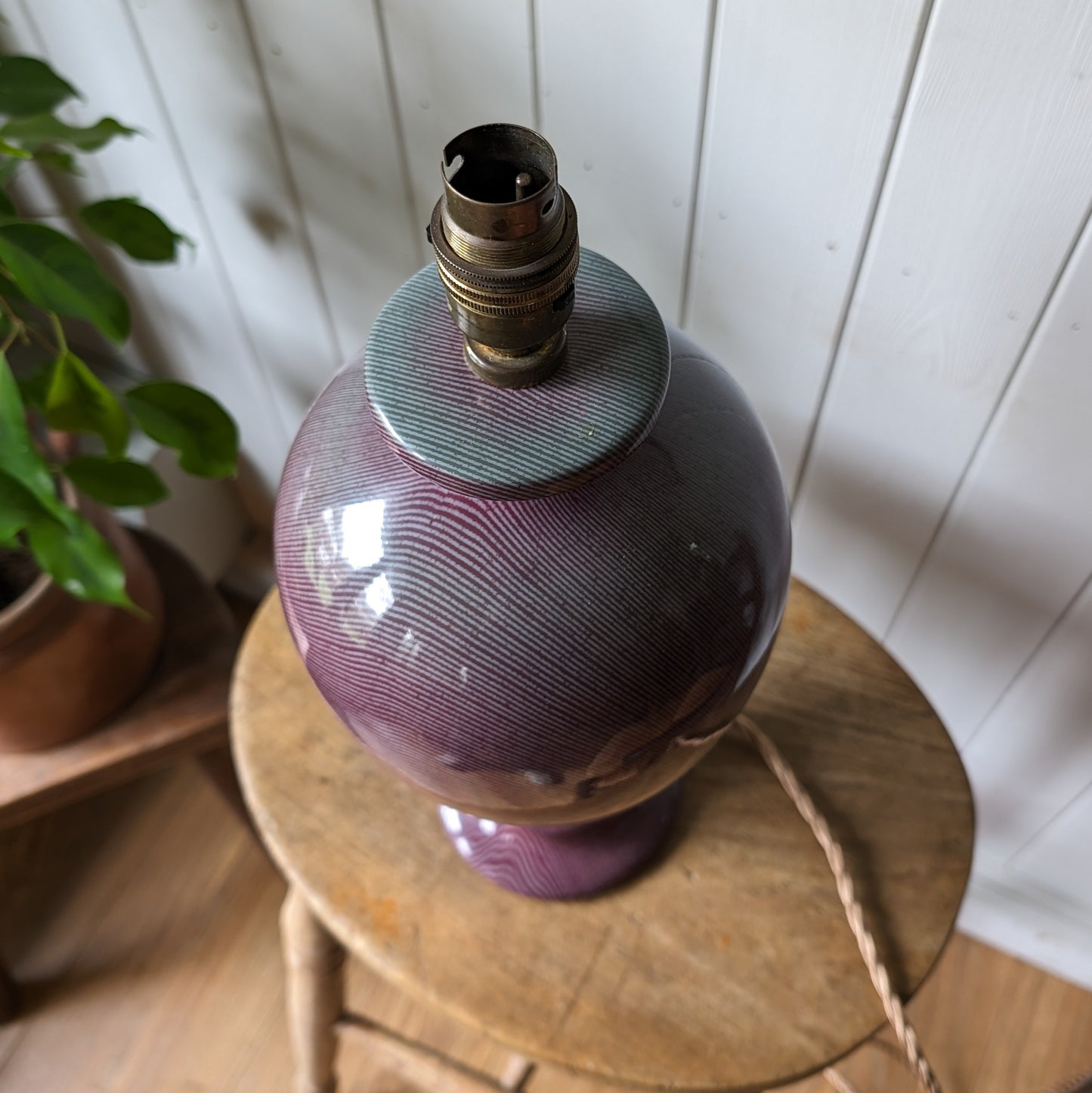 1980s Two Tone Table Lamp