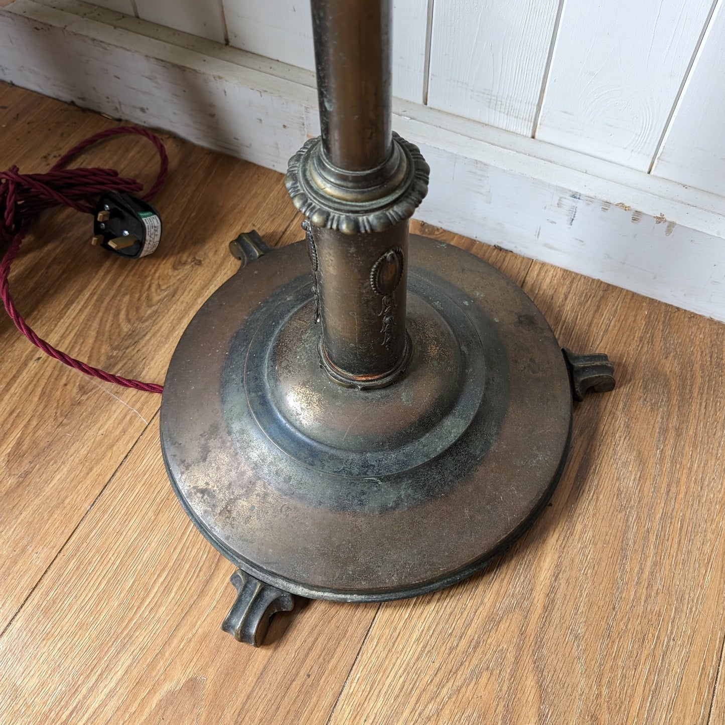 Antique Height Adjustable Floor Lamp