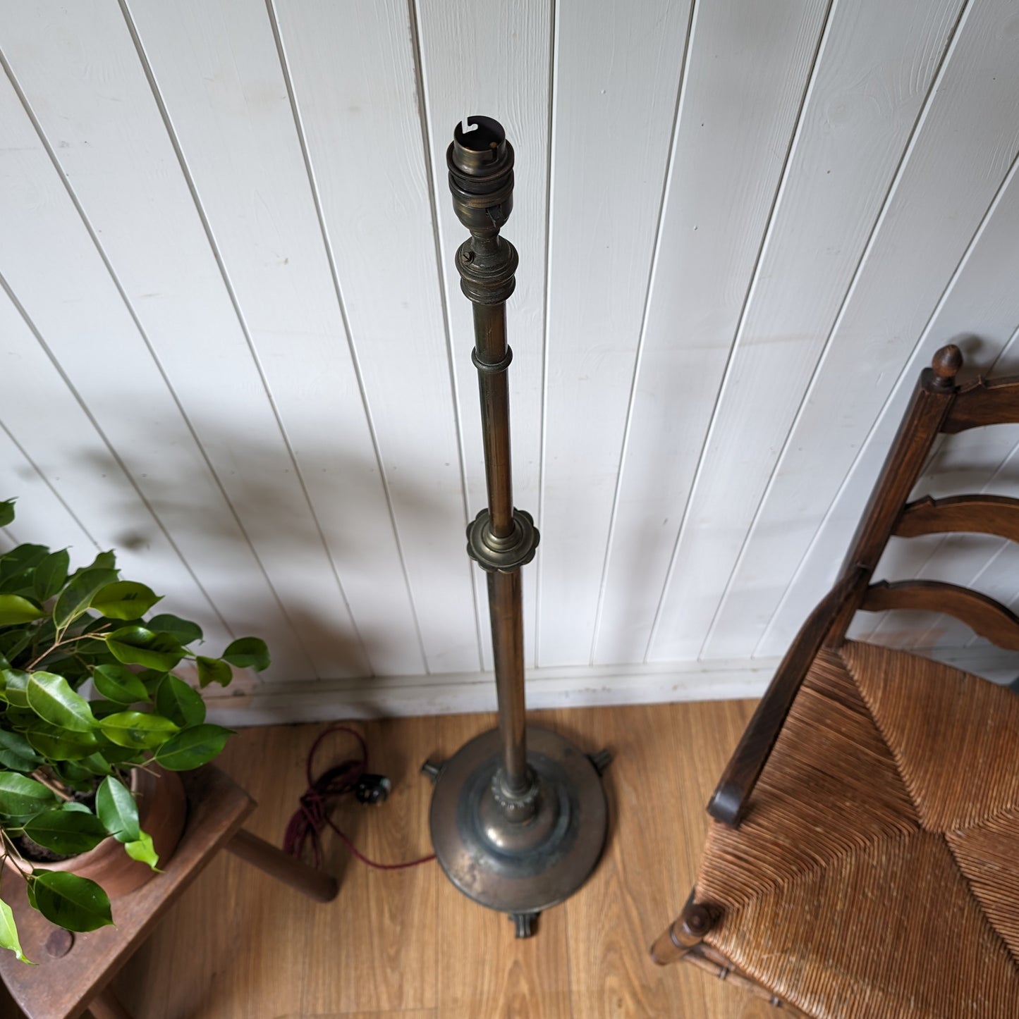 Antique Height Adjustable Floor Lamp