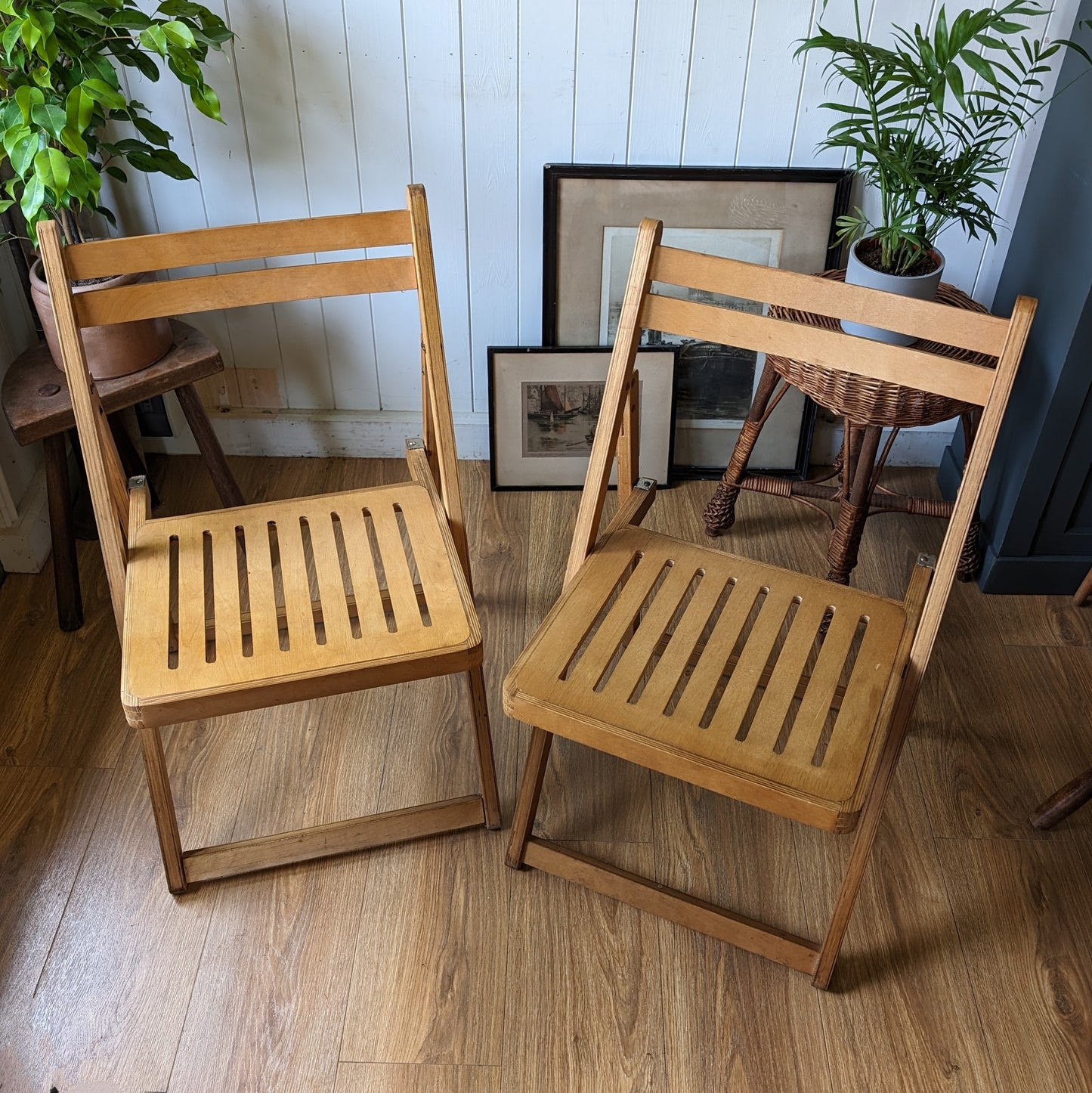 Mid Century Folding Chairs