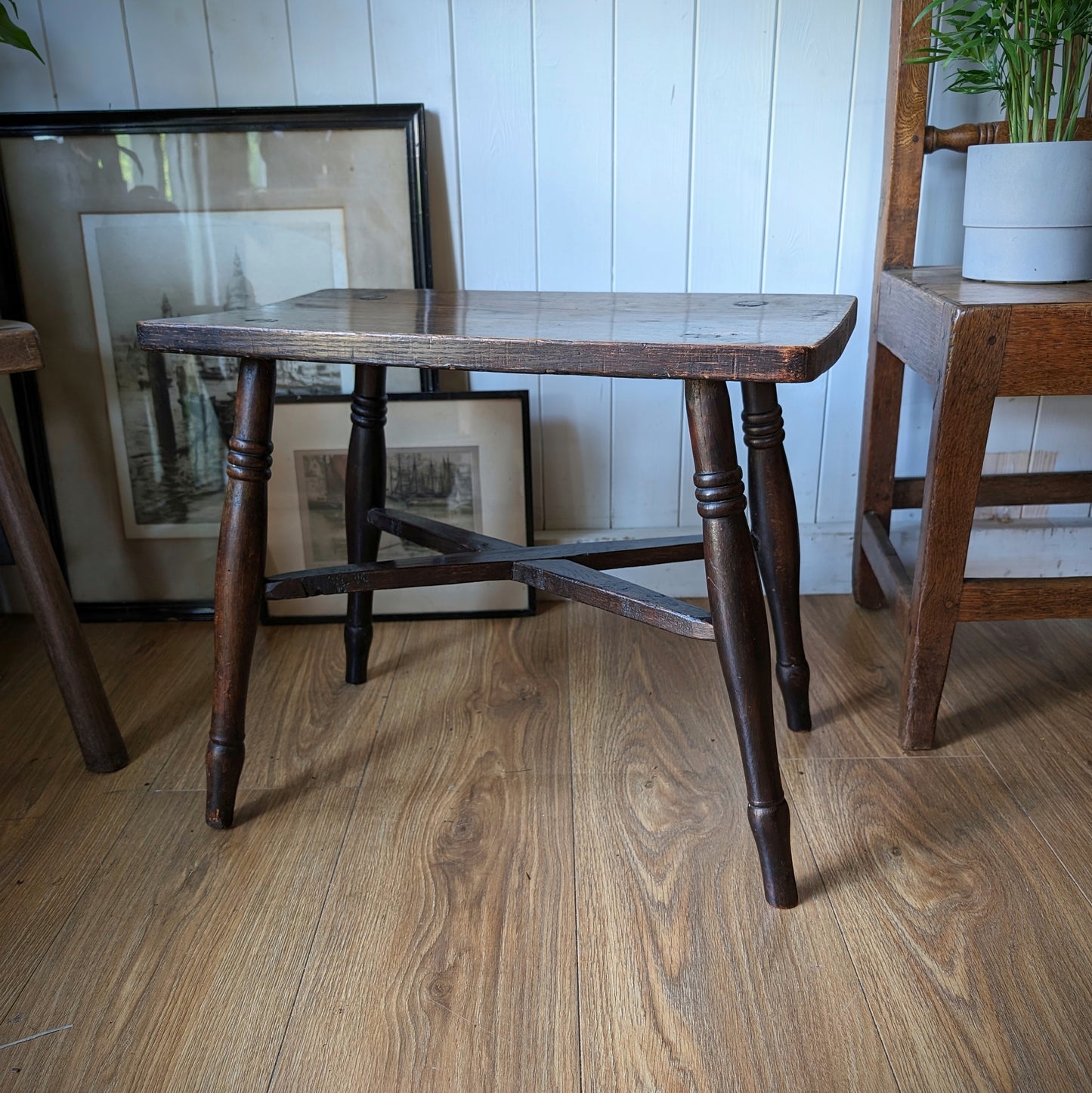 Victorian Pine Stool
