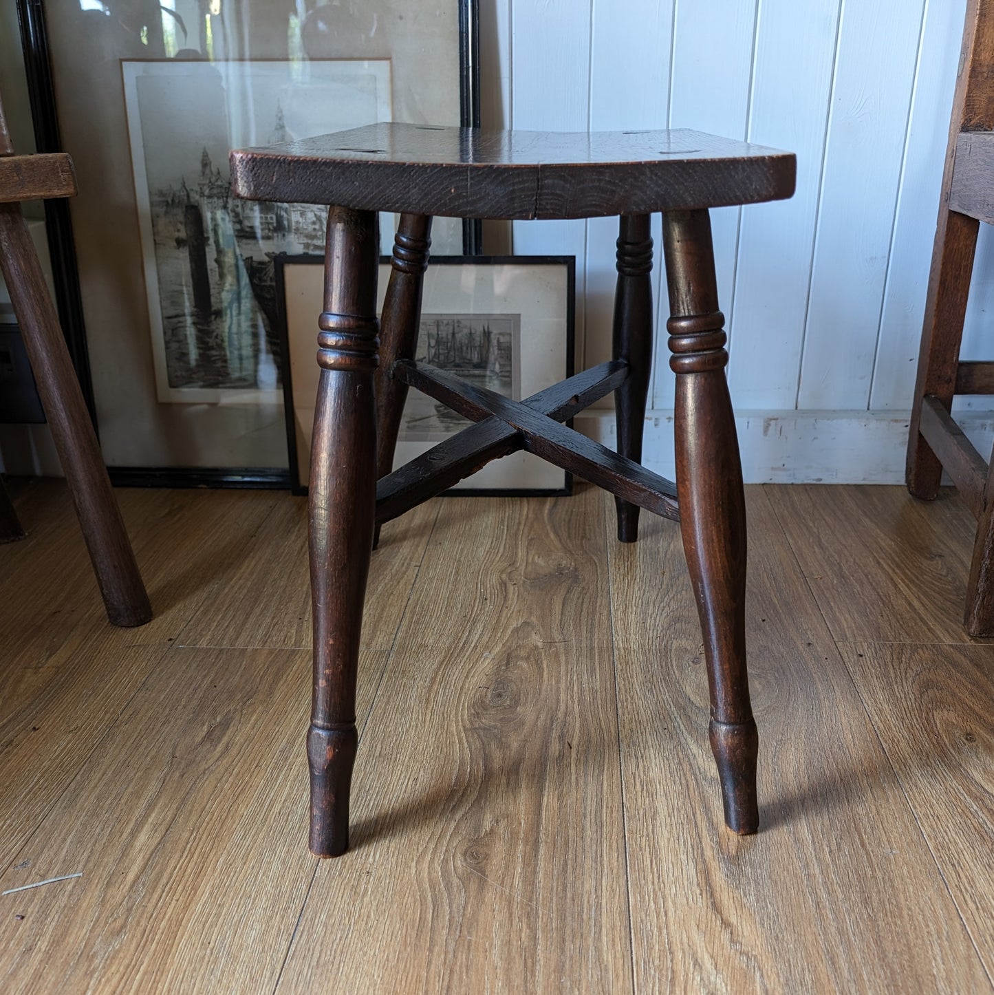 Victorian Pine Stool