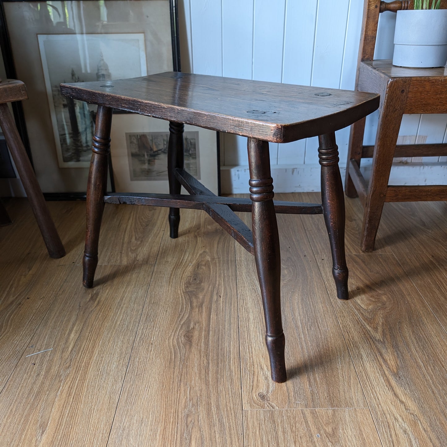 Victorian Pine Stool
