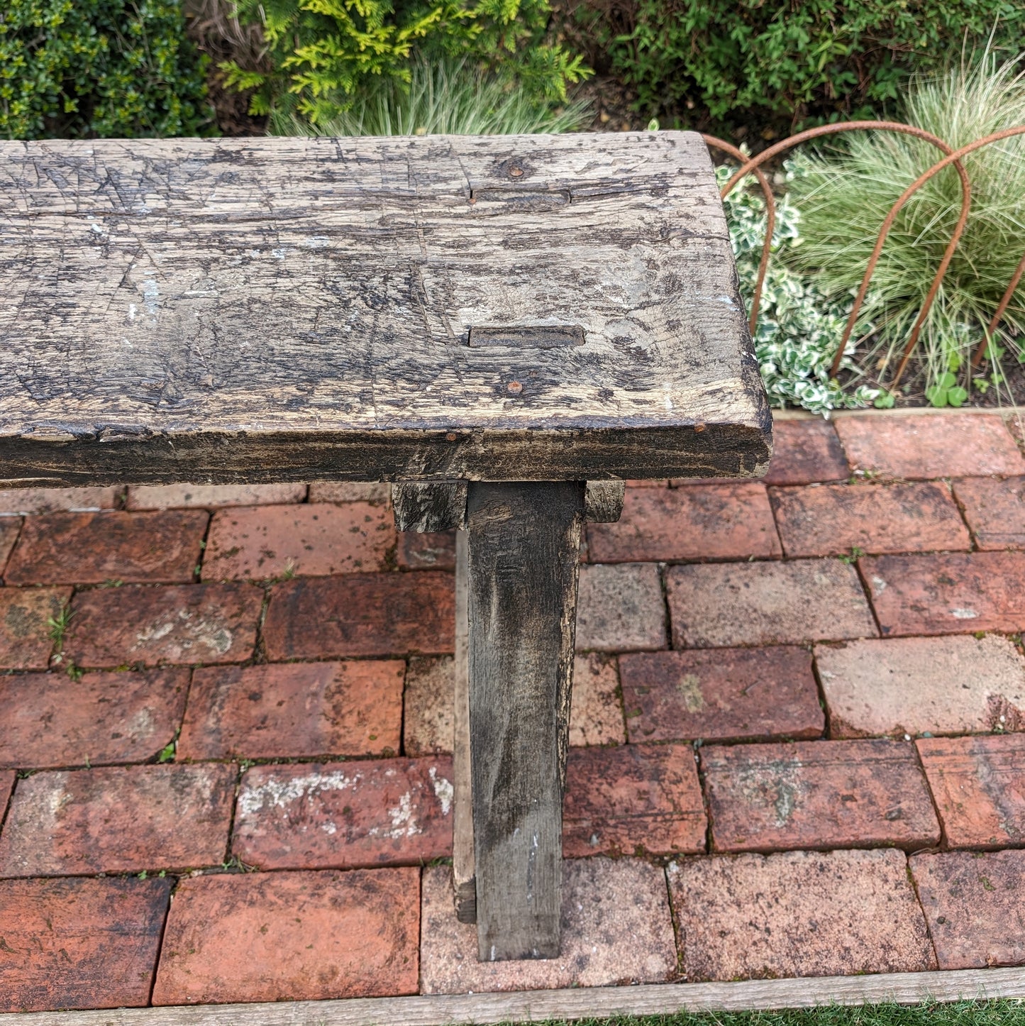 Rustic French Antique Bench
