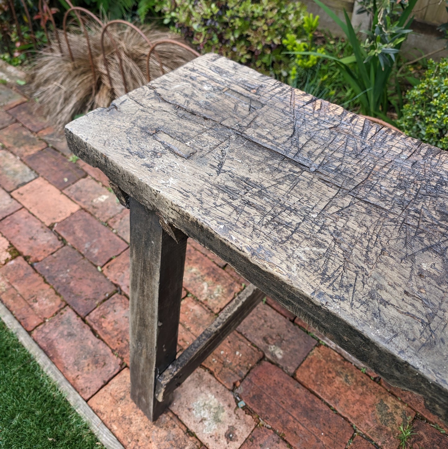 Rustic French Antique Bench