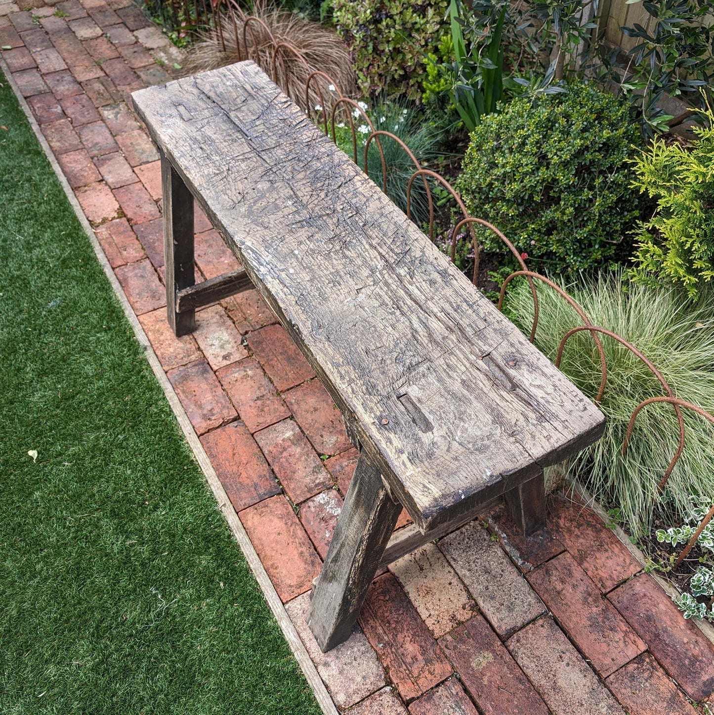 Rustic French Antique Bench