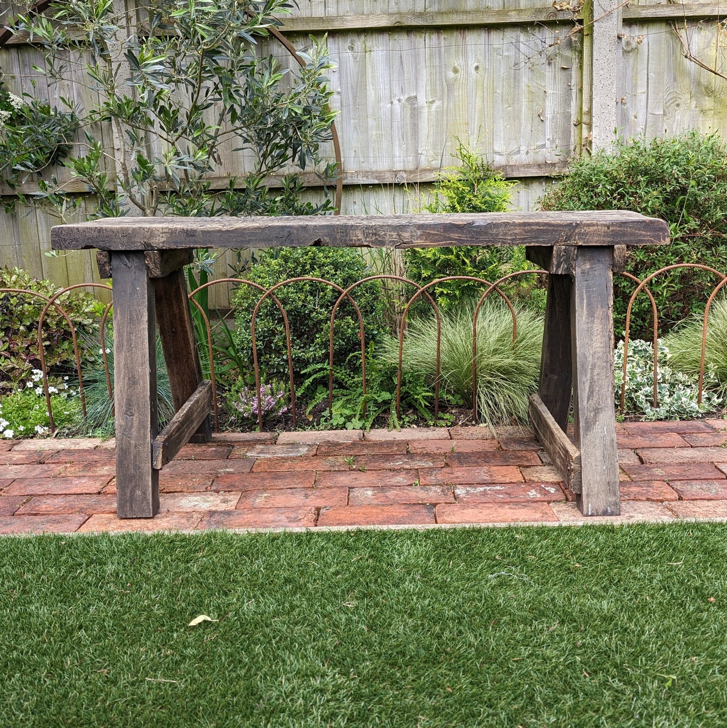 Rustic French Antique Bench