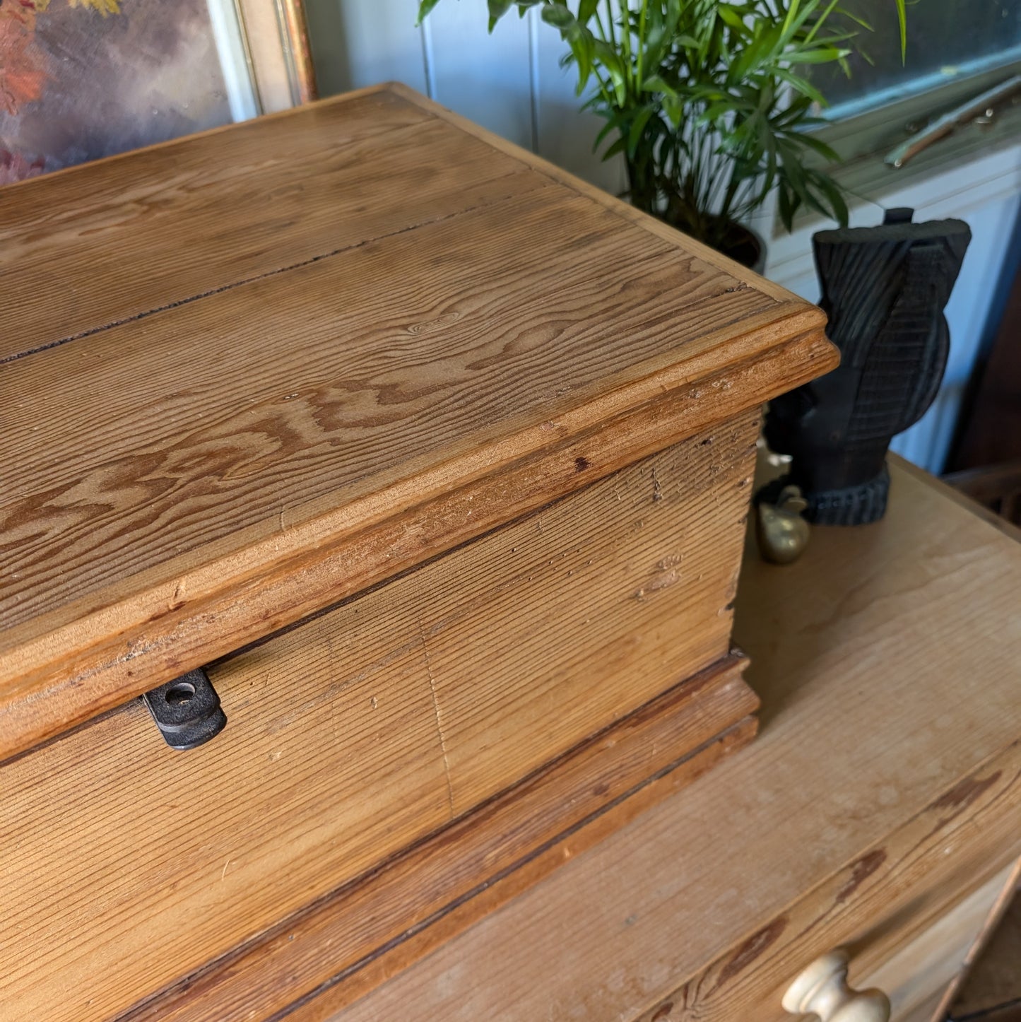 Tiny Victorian Pine Chest