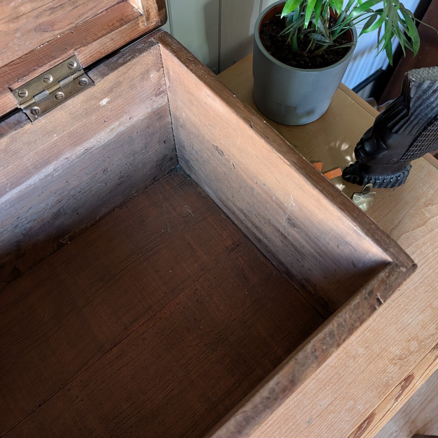 Tiny Victorian Pine Chest