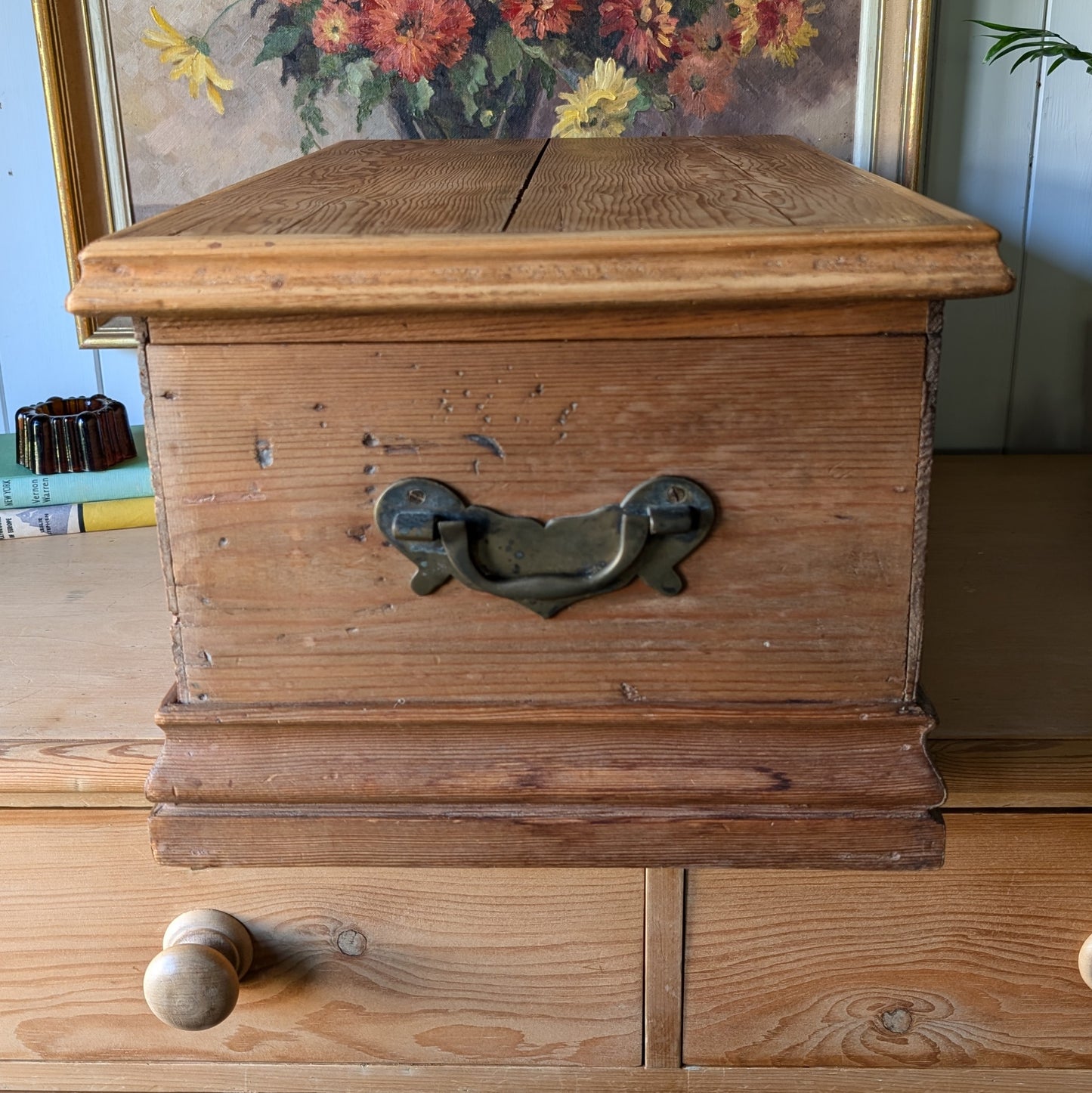 Tiny Victorian Pine Chest