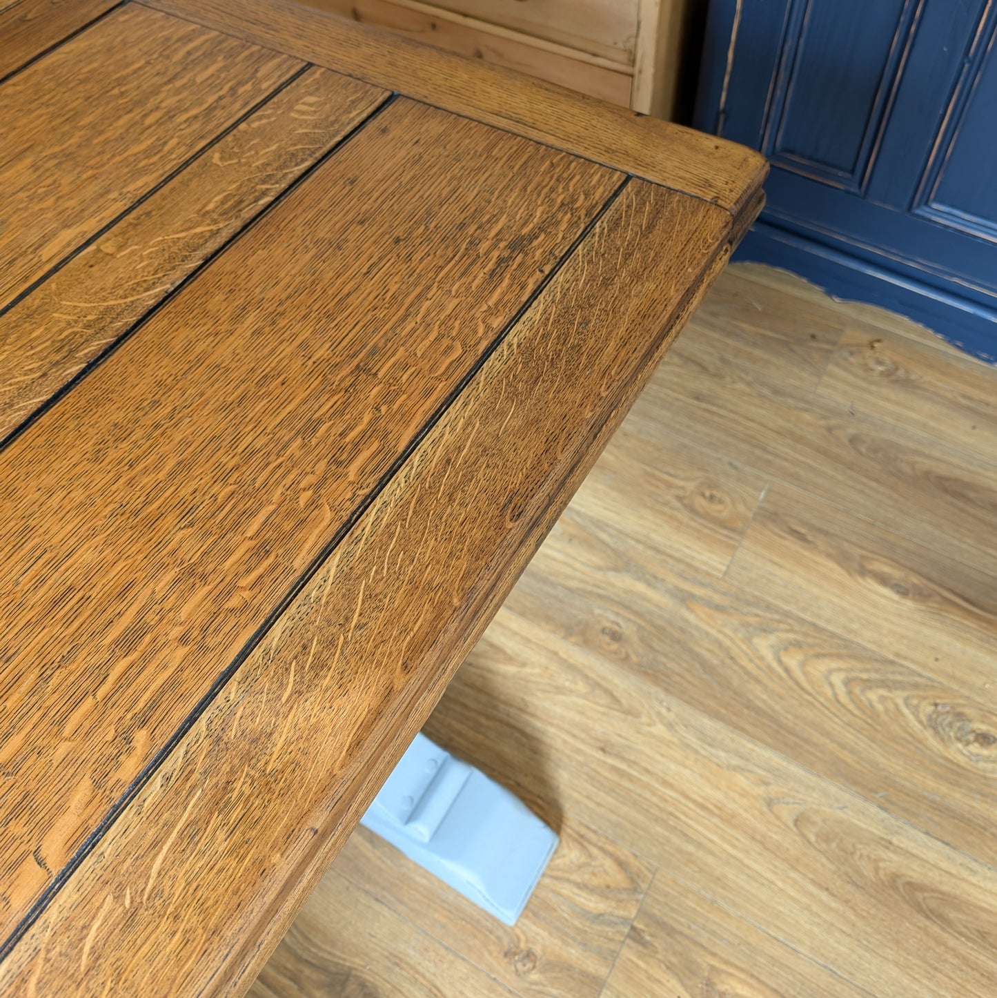 Antique Oak Draw Leaf Table