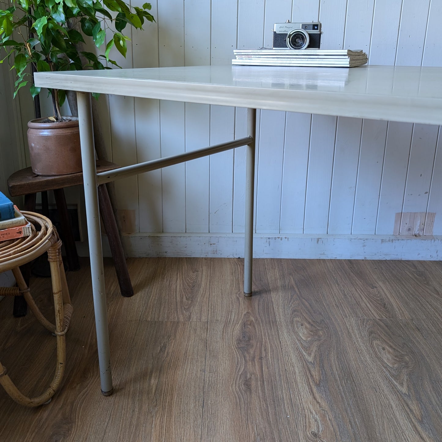 1970s Steel Ministry of Defence Desk
