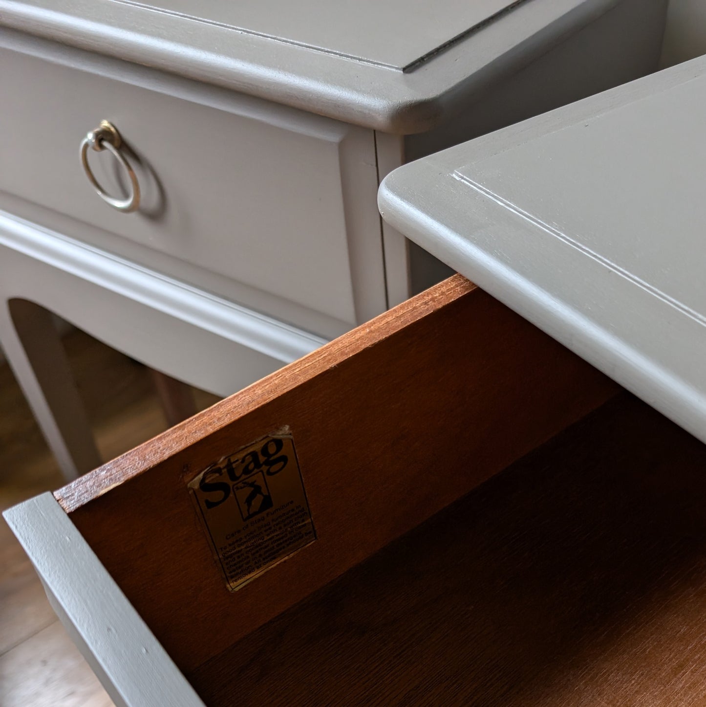 Vintage Stag Bedside Tables