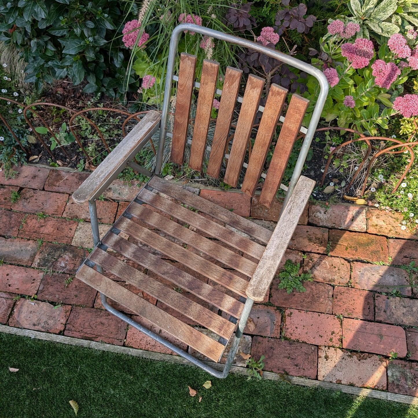 Vintage Aluminium Folding Garden Chair